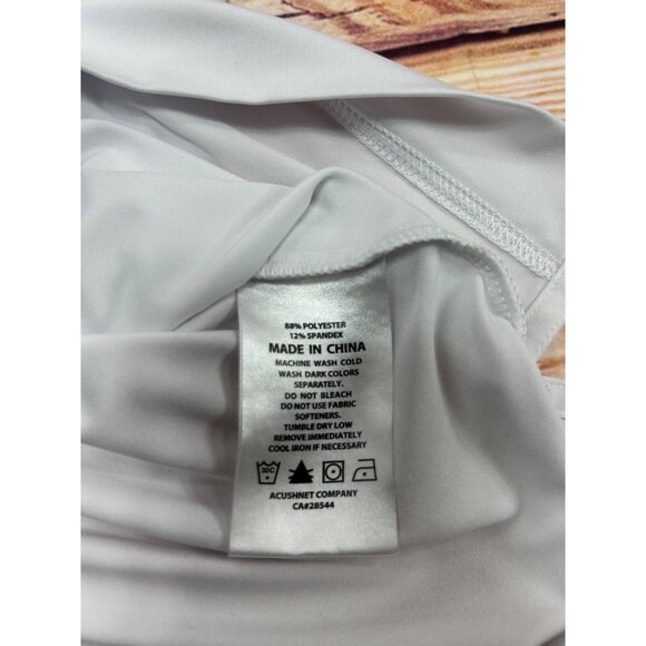 Footjoy FJ Mens Solid White Lisle Golf Polo Size XL - Picture 6 of 7